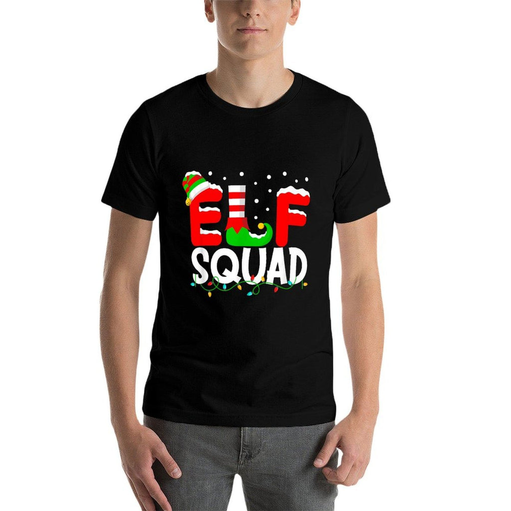 Elf Squad Christmas Matching Family Toddler Boy Girl Funny  Trendy Pattern T-Shirt