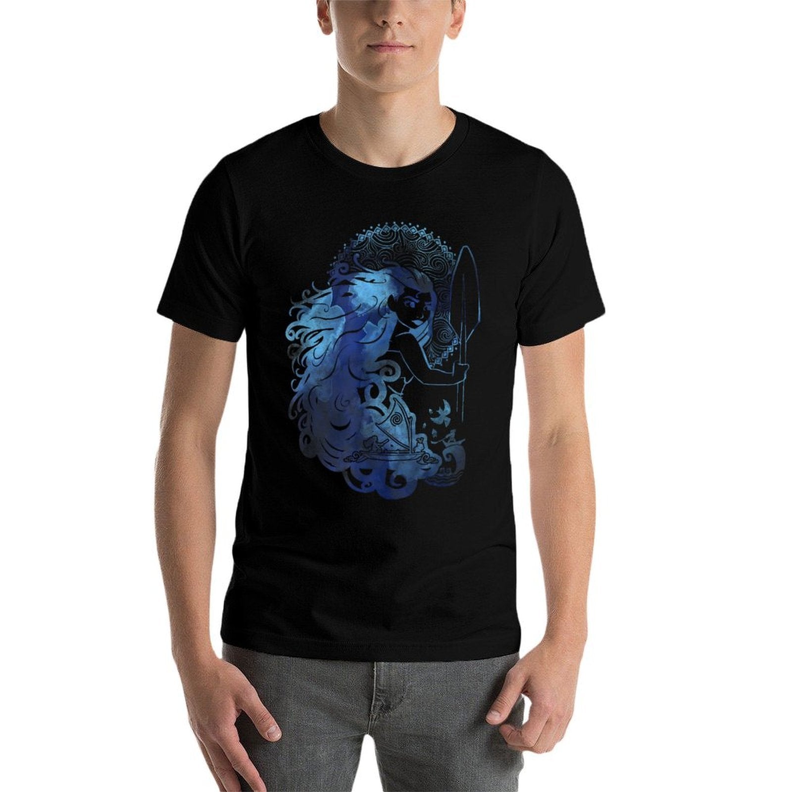 Disney Moana Island Princess Sea Ocean Hair Graphic  Graphic-printed T-Shirt