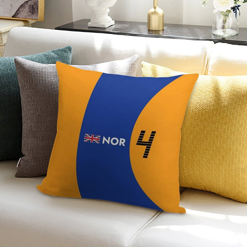 F1 2021 - #4 Norris Soft Washable Throw Pillow