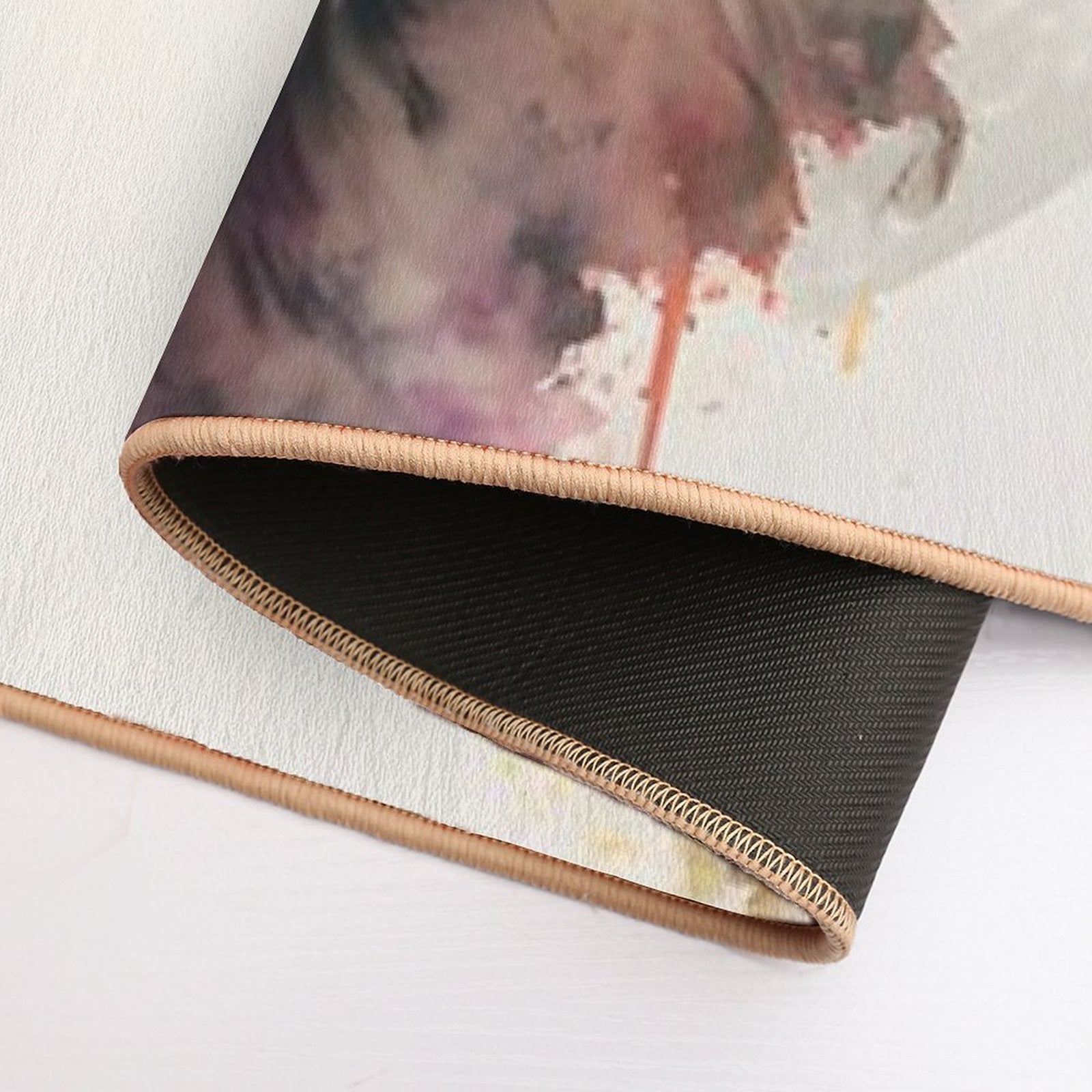 Shadowed Wolf's Stealth  Slip-Resistant Bath Mat