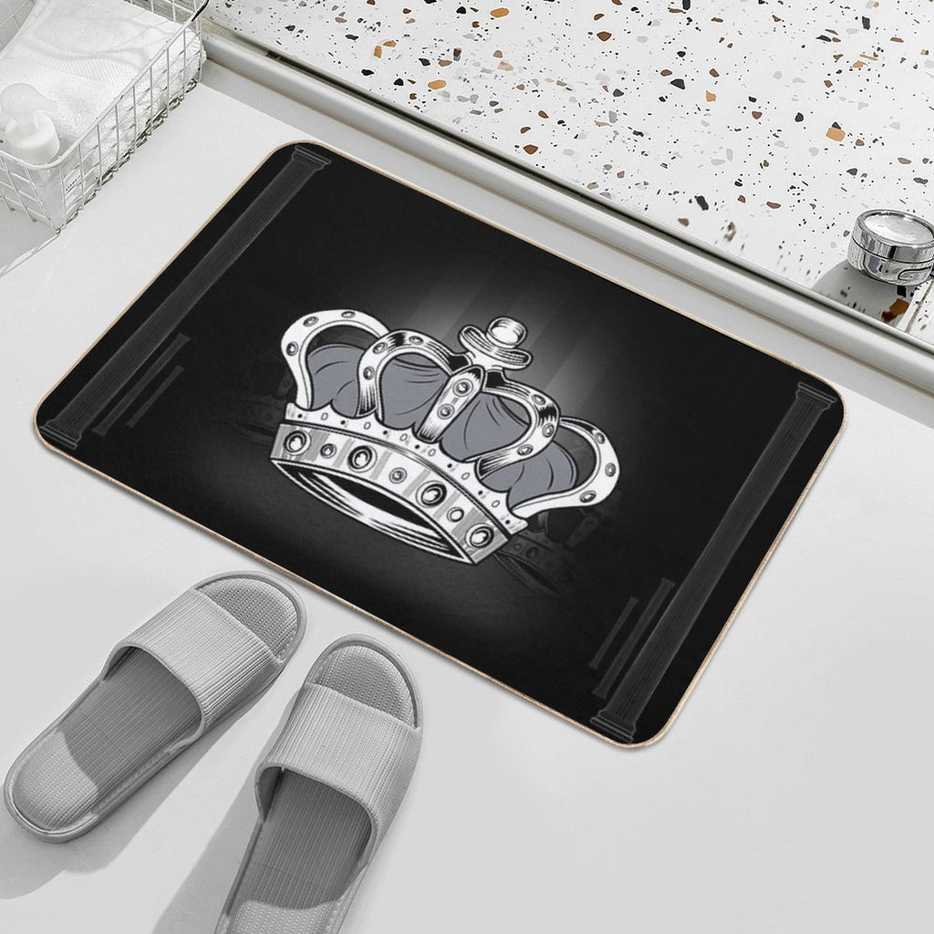 Crown - Grey 2  Easy Maintenance Bath Mat