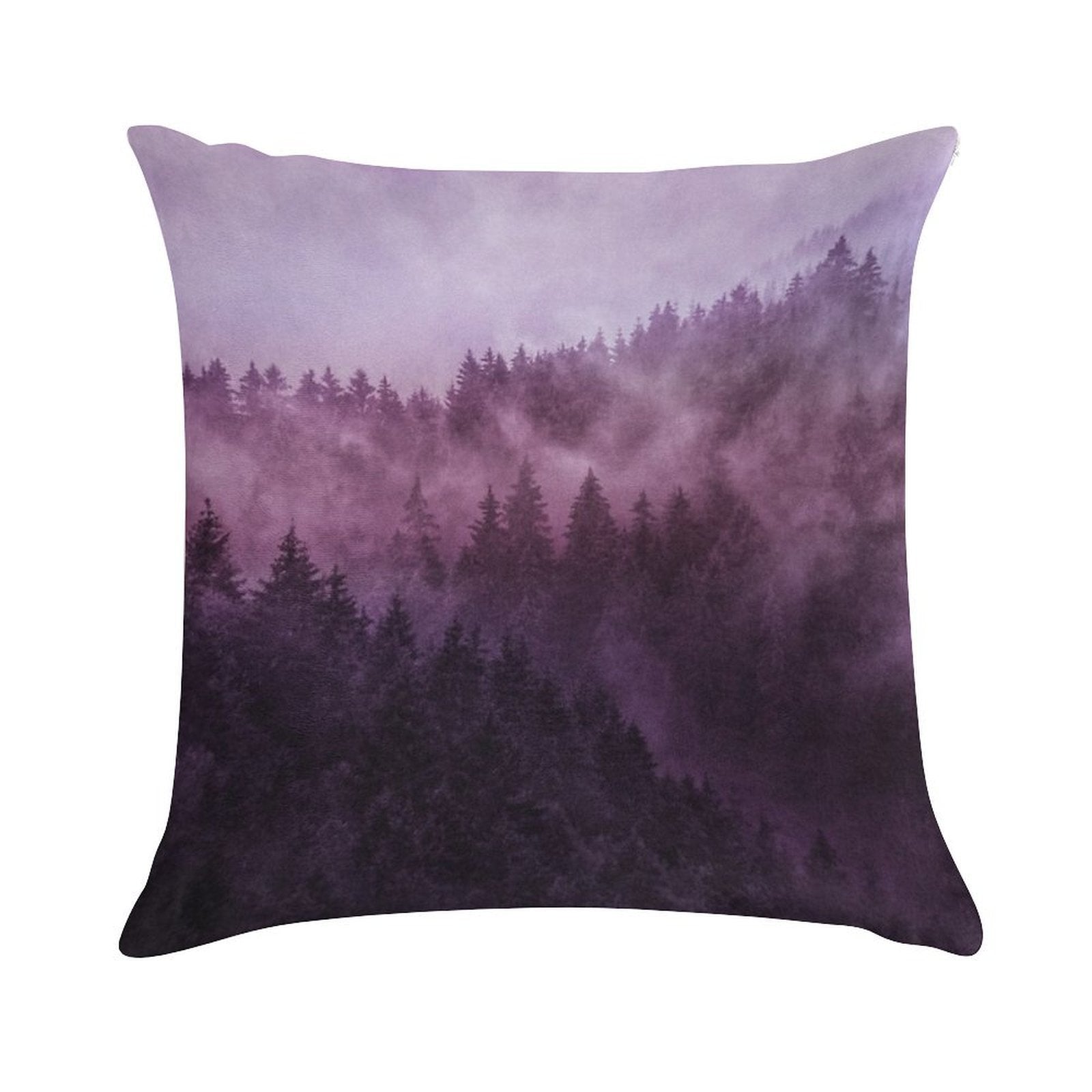 Excuse Me, I'm Lost  Laid Back In A Romantasy Moody Wilderness Dream Forest With Cascadia Trees Covered In Magic Fog Soft Anti-Pilling Throw Pillow