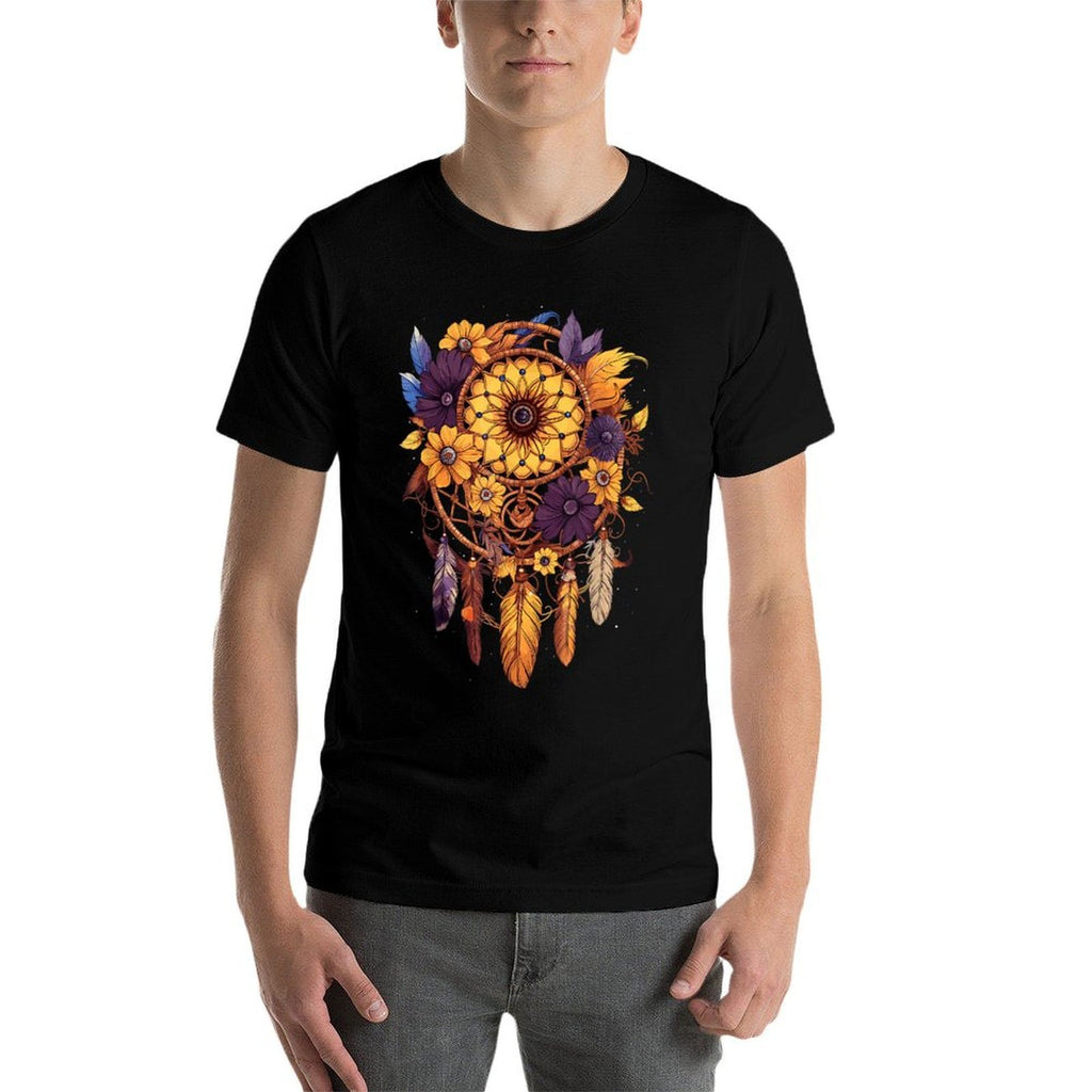 Mandala Sunflower Dream Catcher  Vintage-inspired T-Shirt