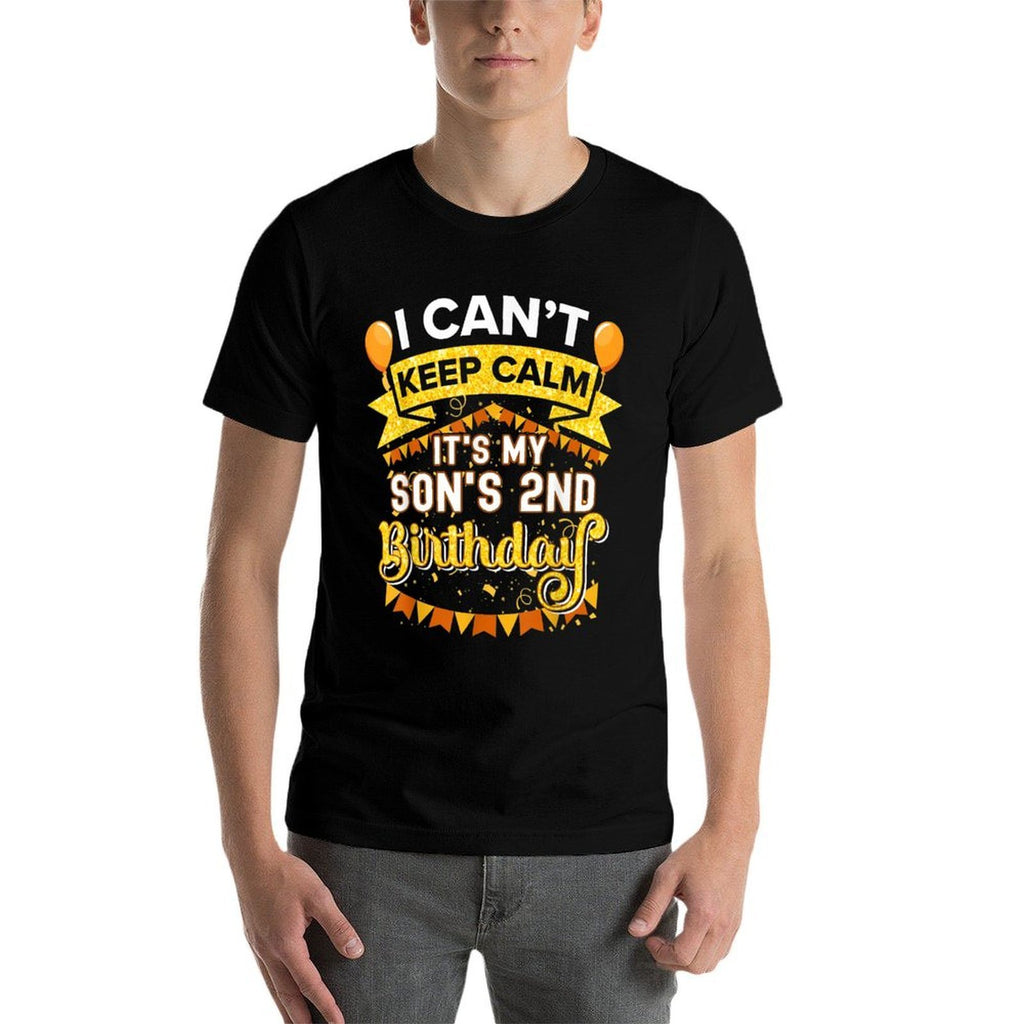 It's My Son 2nd Birthday Matching Family Party  Stretchy T-Shirt