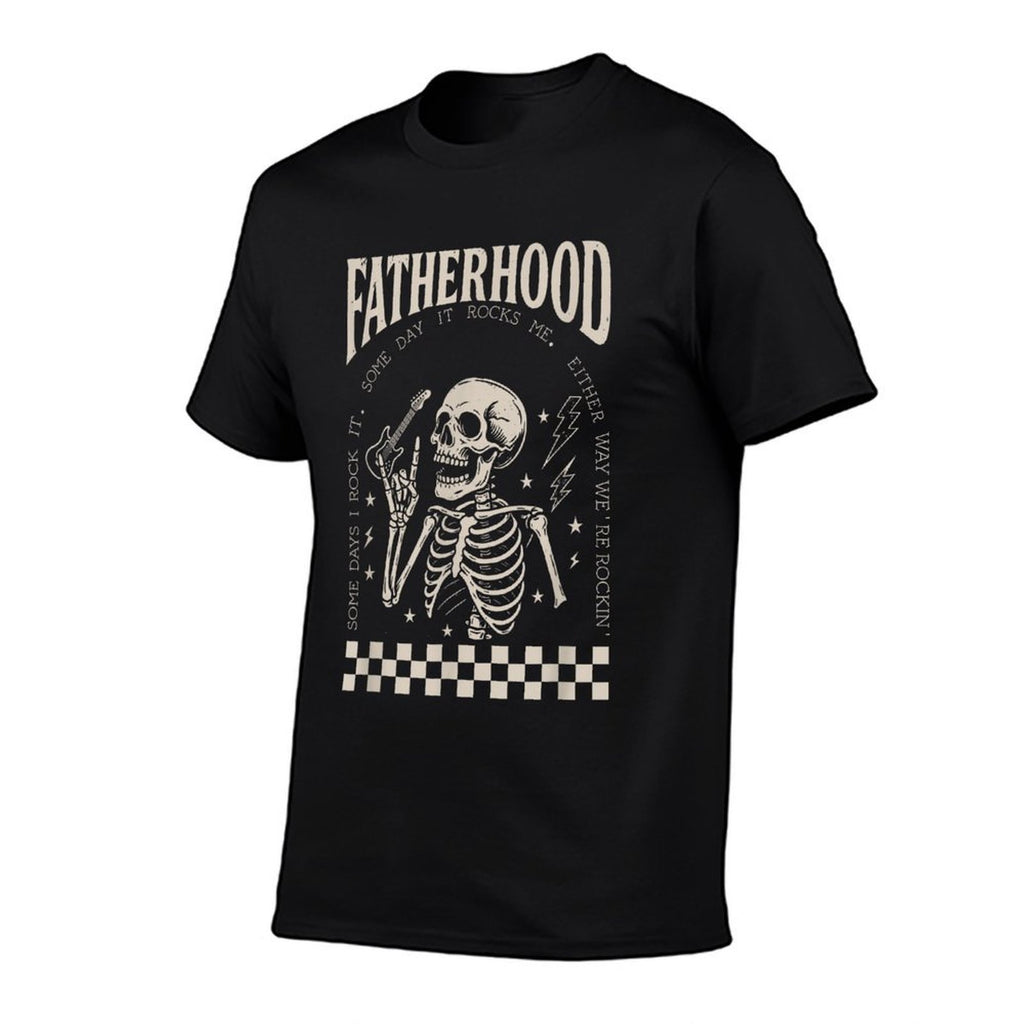 Fatherhood Some Days I Rock It Some Days It Rocks Me  Slim-fit Cut T-Shirt