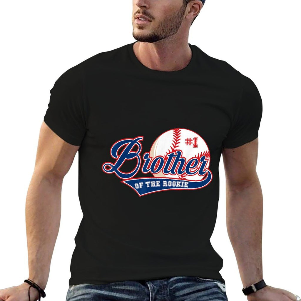 Brother of Rookie 1st Birthday Baseball Theme Matching Party  Easy-care T-Shirt