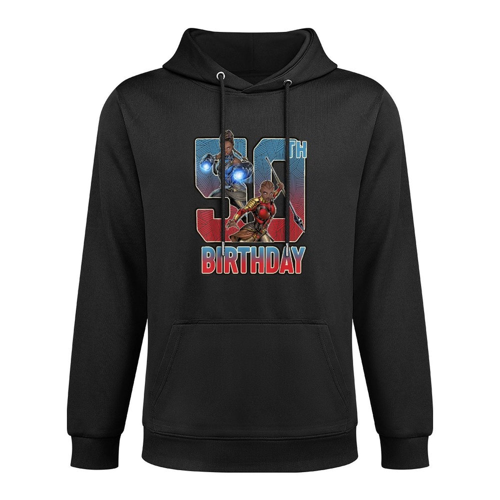 Marvel Shuri And Okoye 50th Birthday Graphic Moisture-Wicking Hoodie
