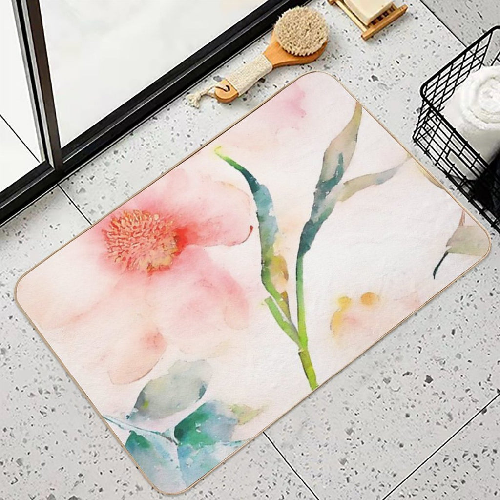 Vintage Floral Painting #1  Stain-Proof Bath Mat