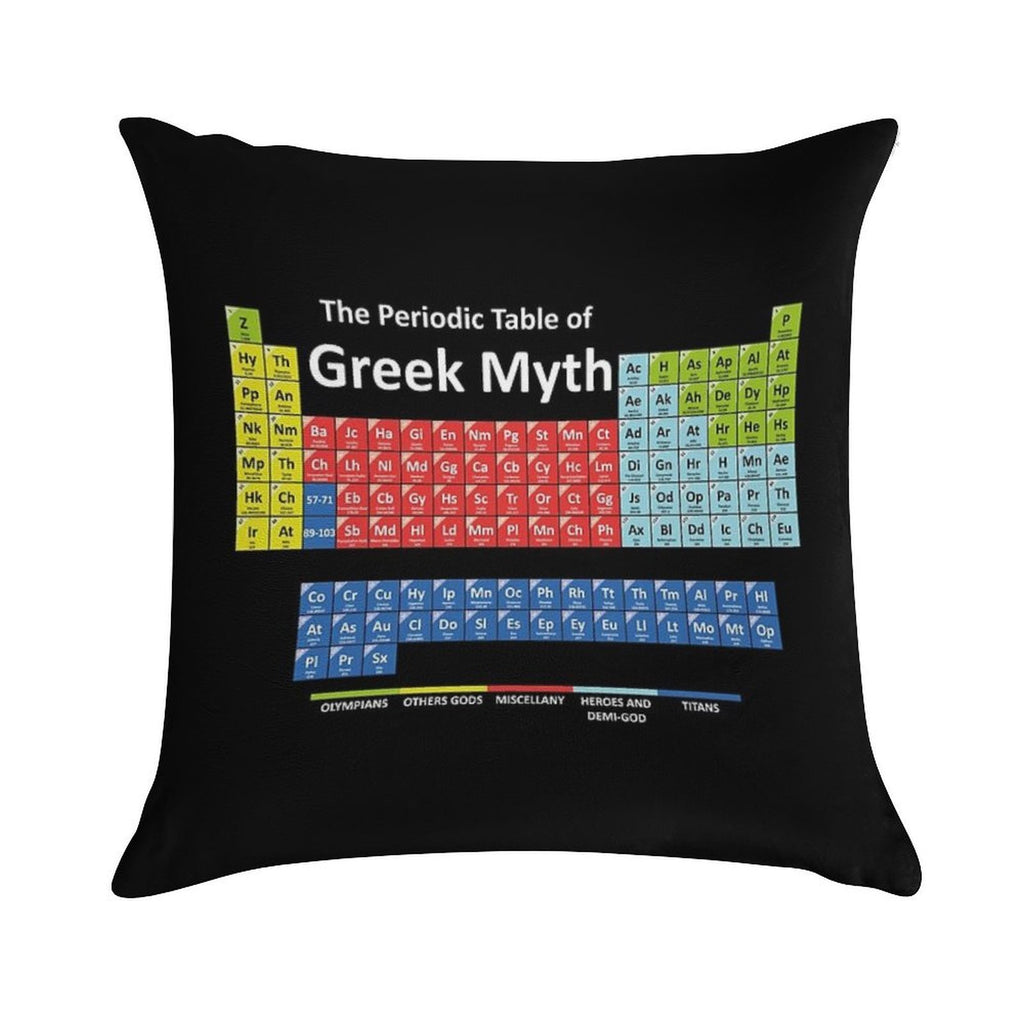 Periodic Table of Greek Mythology Soft Style Accent Throw Pillow