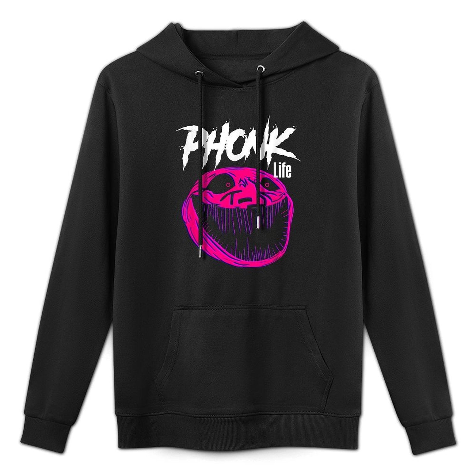 Meme Scary Troll Sigma Phonk Adjustable Hood Hoodie