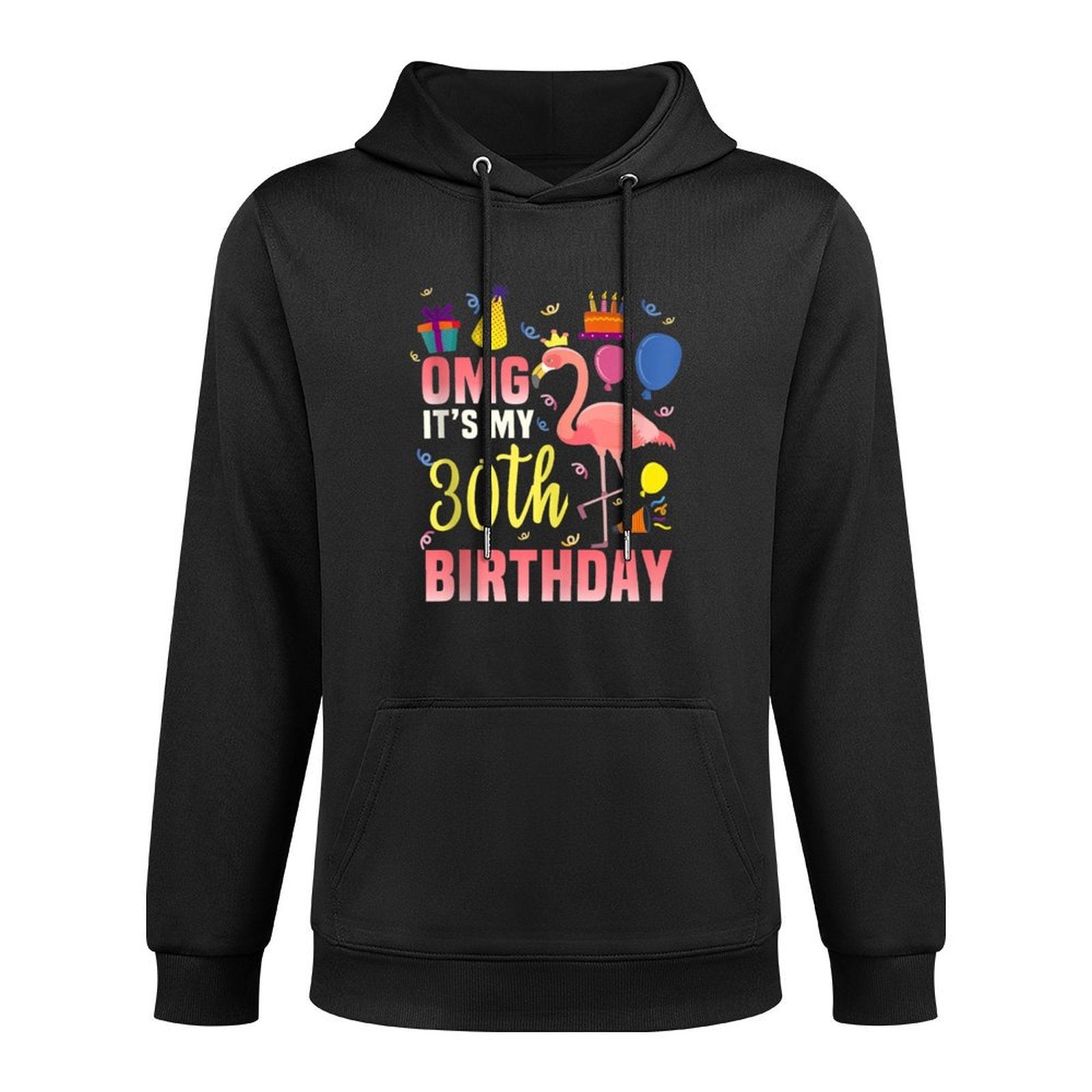 30 Year Old Women Men Gift Flamingo It's My 30th Birthday Unisex Design Hoodie