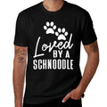 Loved By A Schnoodle - Dog Mom Or Dad  Moisture-wicking T-Shirt