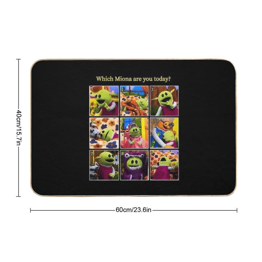 Which Mona Are You Today Nanalan  Stain-Proof Bath Mat