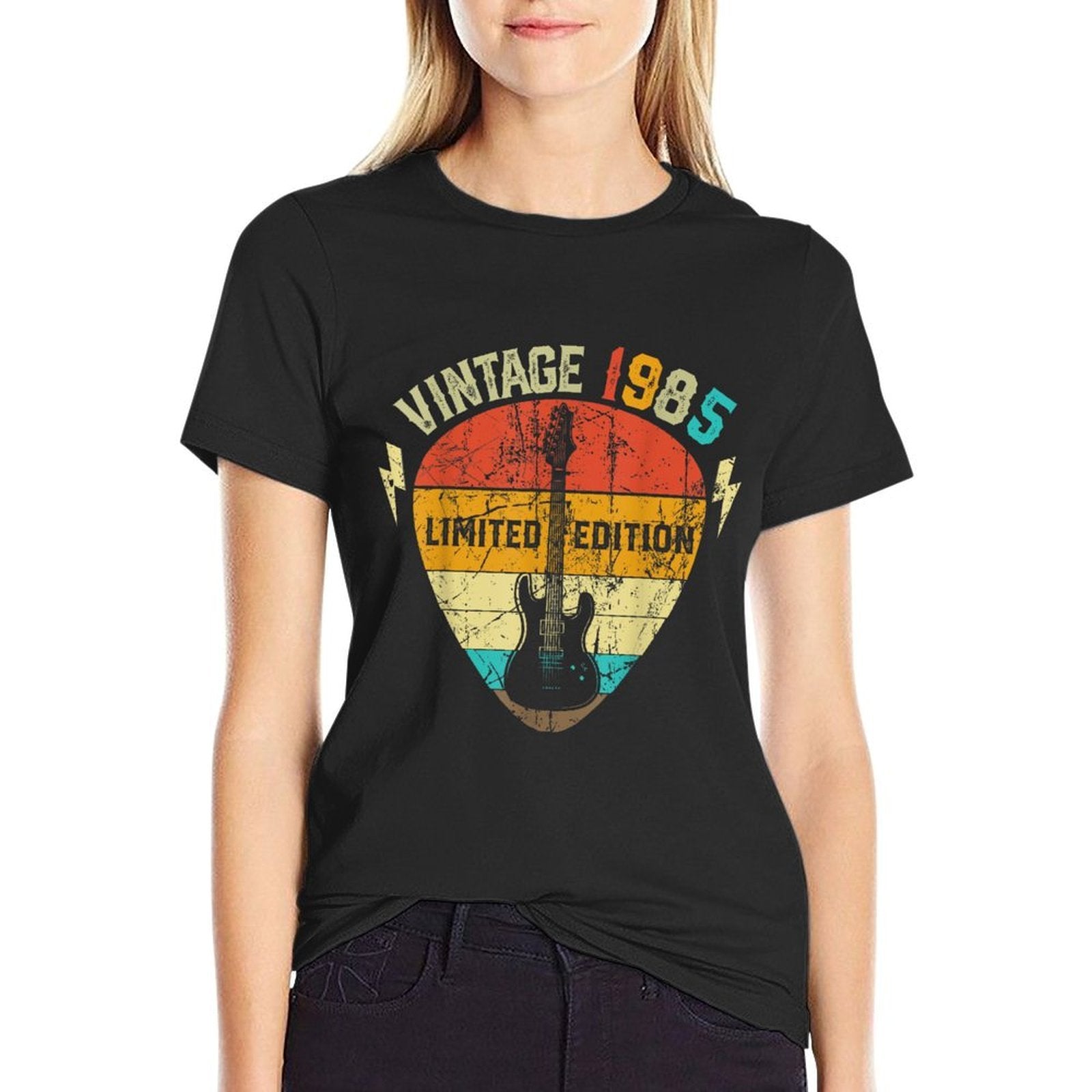 40 Years Old Gift Vintage 1985 Guitar Player 40th Birthday  Odor-resistant T-Shirt