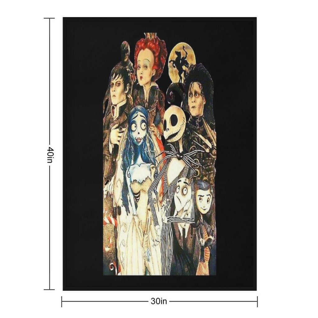 Tim Movie Horror Characters Film Plush Throw Blanket