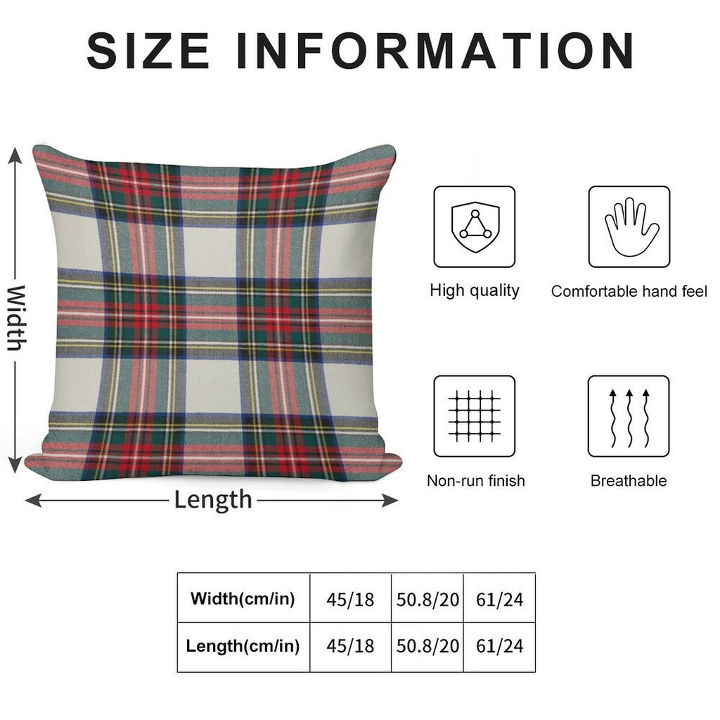 Stewart Dress Scottish Tartan Soft Anti-Pilling Throw Pillow