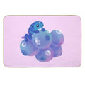 Blueberry Poison Yogurt 1  Fade-Resistant Bath Mat
