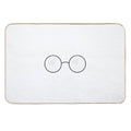 Round Glasses  Easy Maintenance Bath Mat