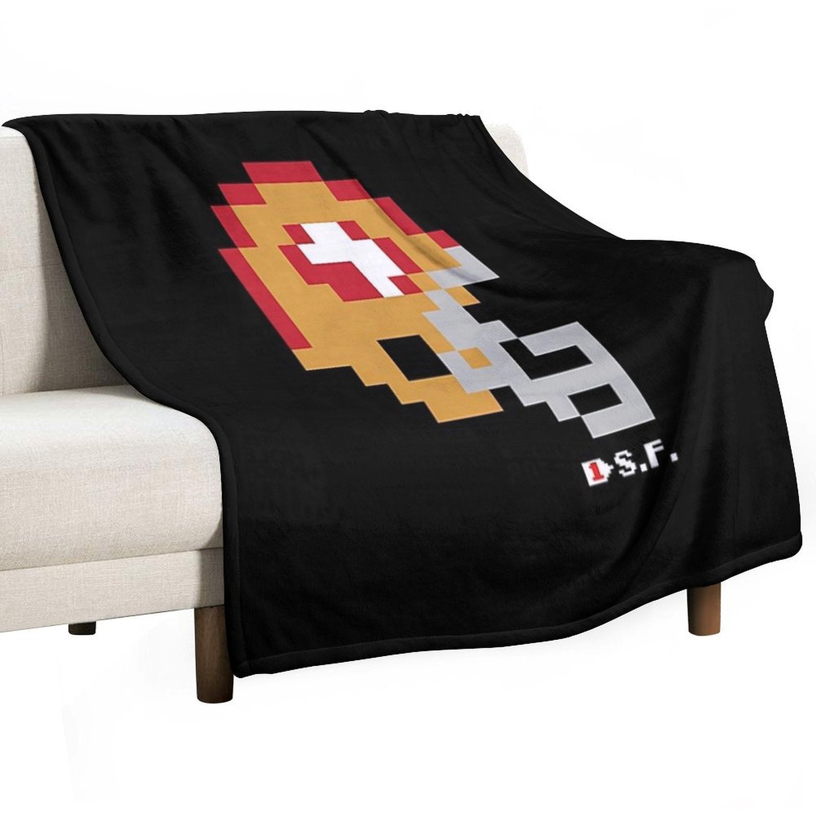 San Francisco Tecmo Bowl Helmet Shrink-resistant Throw Blanket
