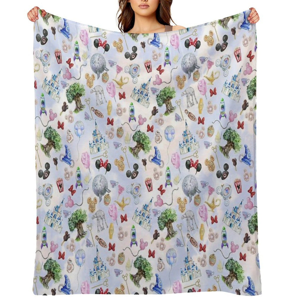 WDW Park Hopper Gift-ready Throw Blanket
