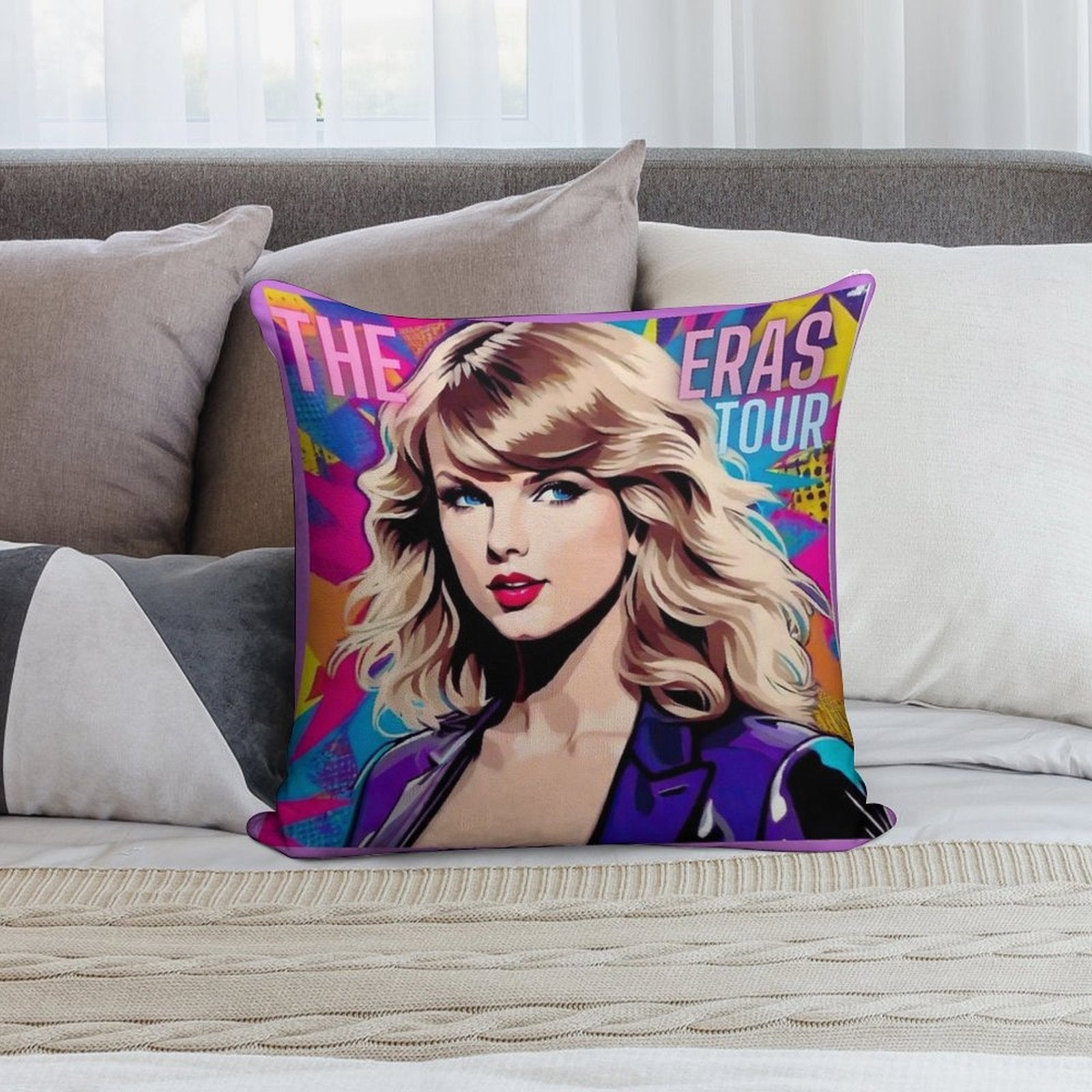 The Eras Tour Soft Skin-Friendly Throw Pillow