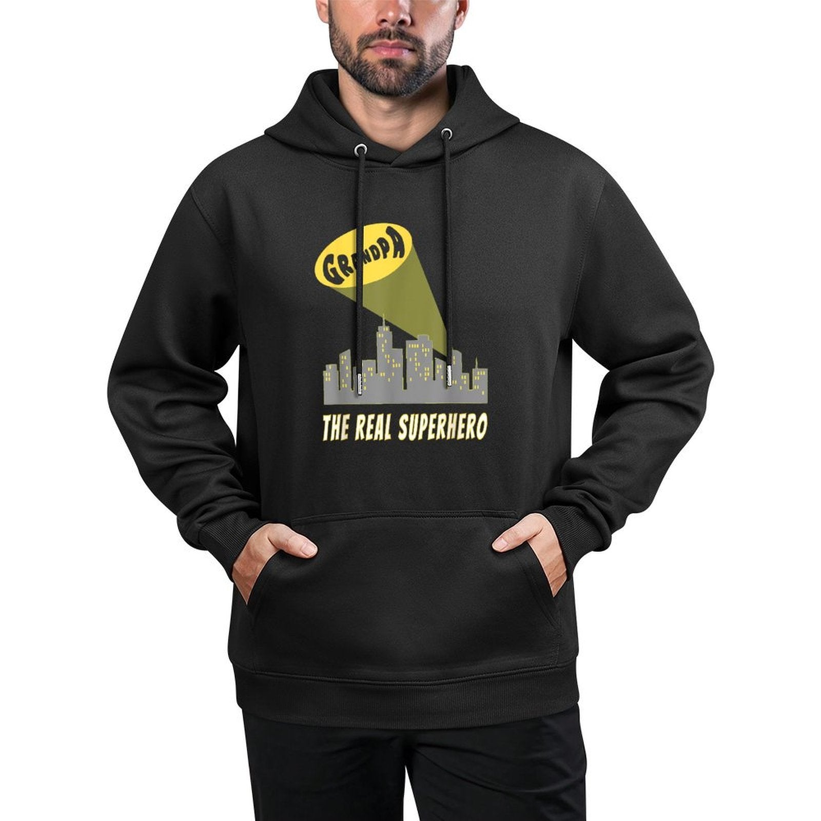 Grandpa - The Real Superhero Relaxed Fit Hoodie