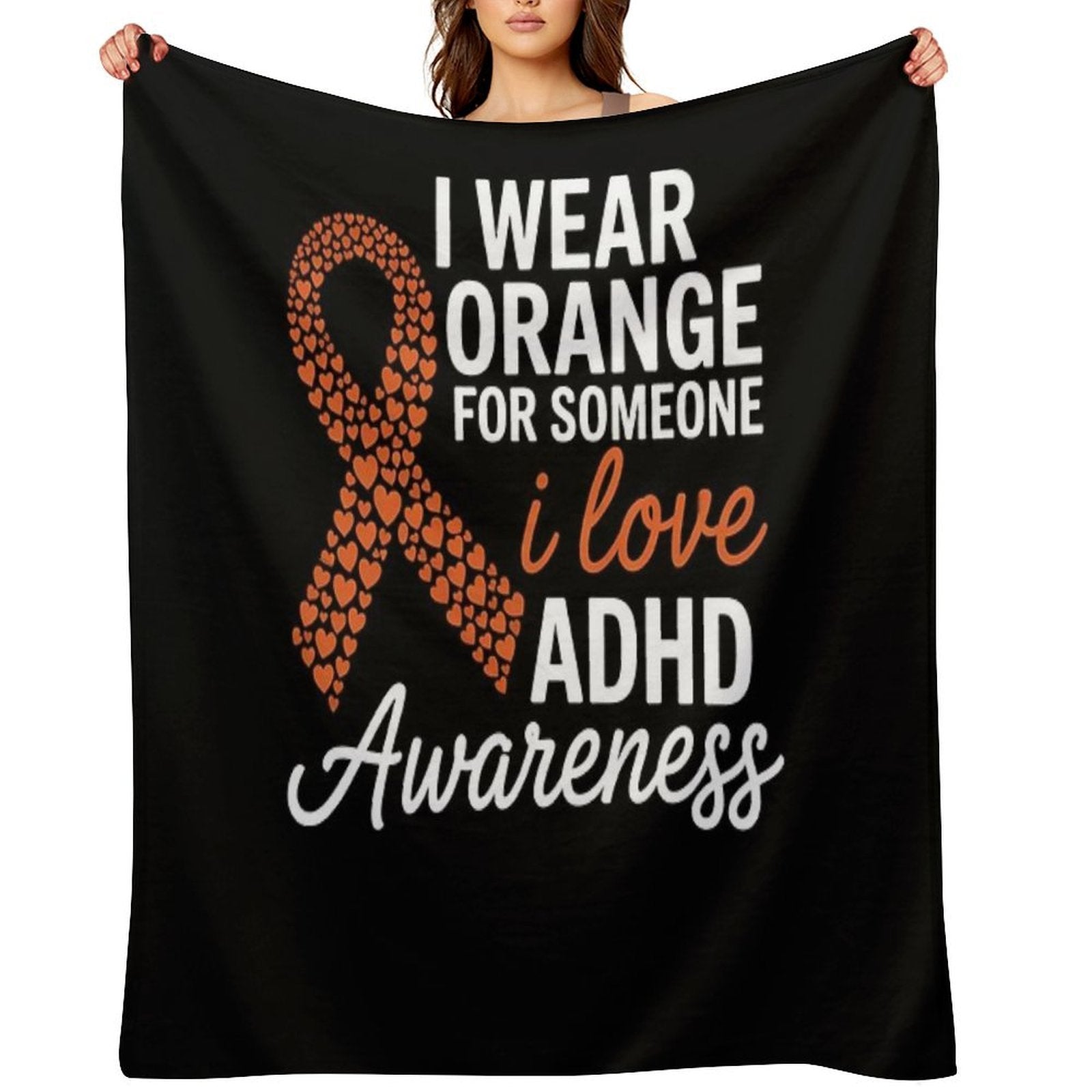 ADHD Awareness Month ADHD Embrace Neurodiversity Velvety-soft Throw Blanket