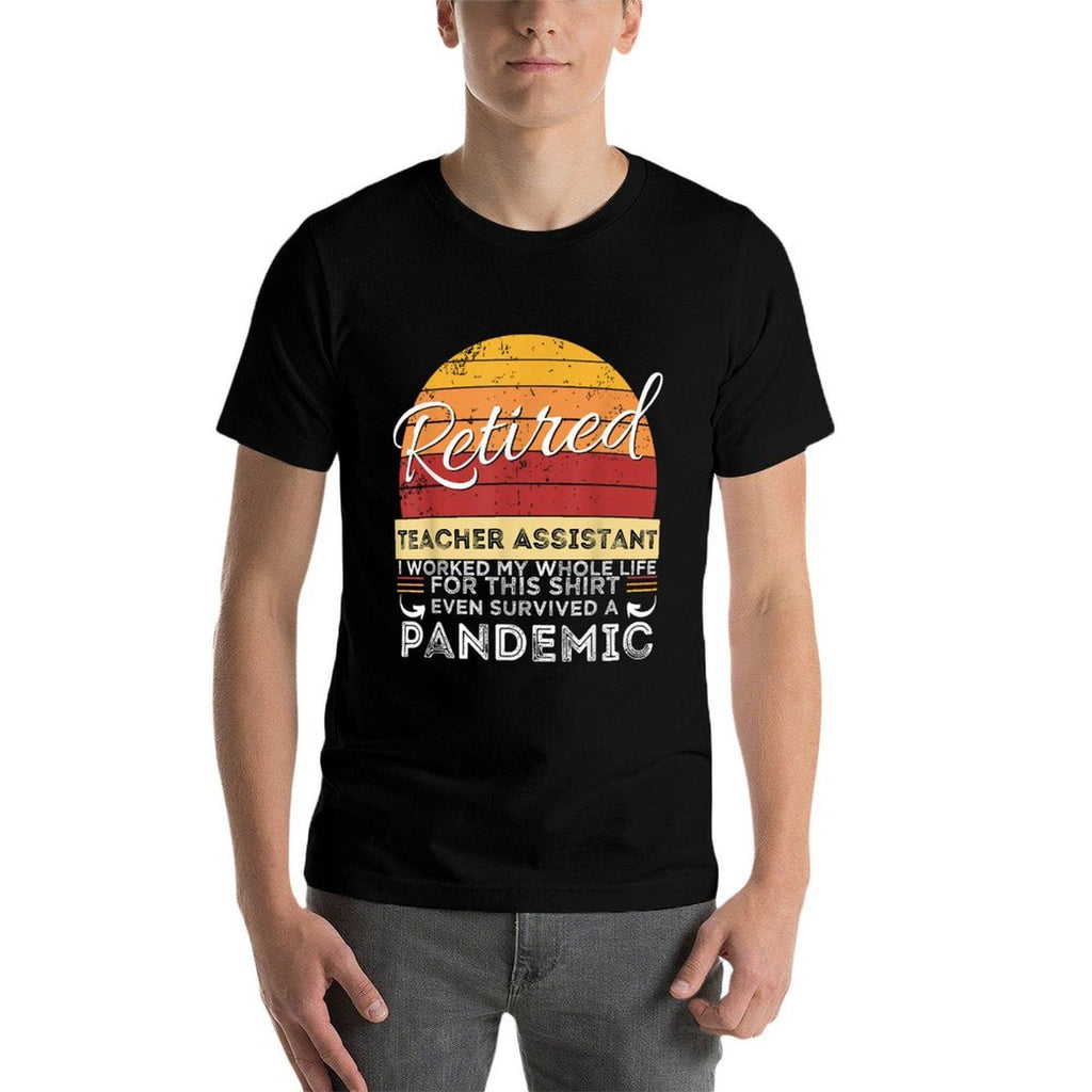 Retired Teacher Assistant RetireeRetirement Gift  Trendy Pattern T-Shirt