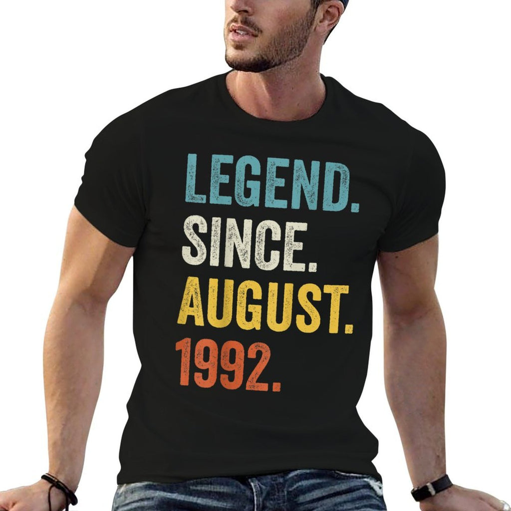 30 Years Old Legend Since August 1992 30th Birthday  Soft T-Shirt