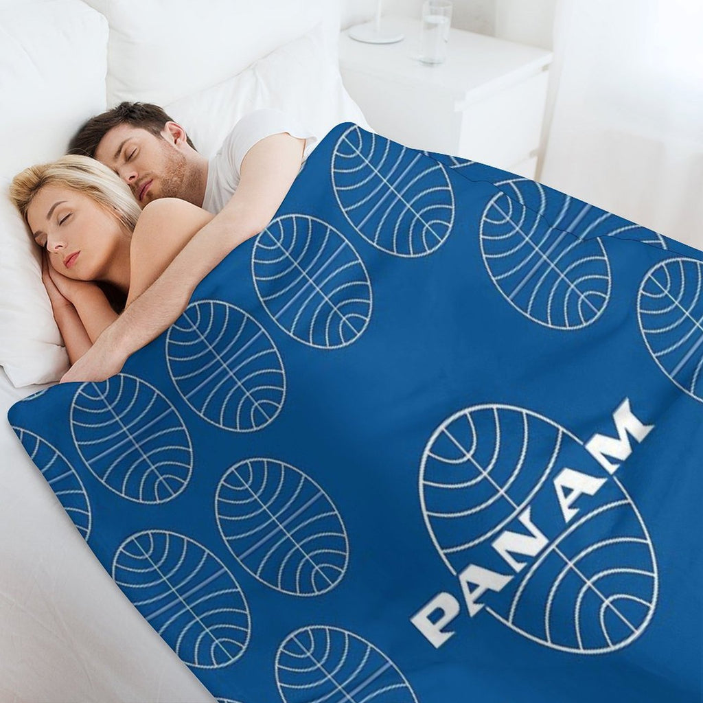 Pan Am  Pan American Airways  Classic Pattern Design Multi-functional Throw Blanket