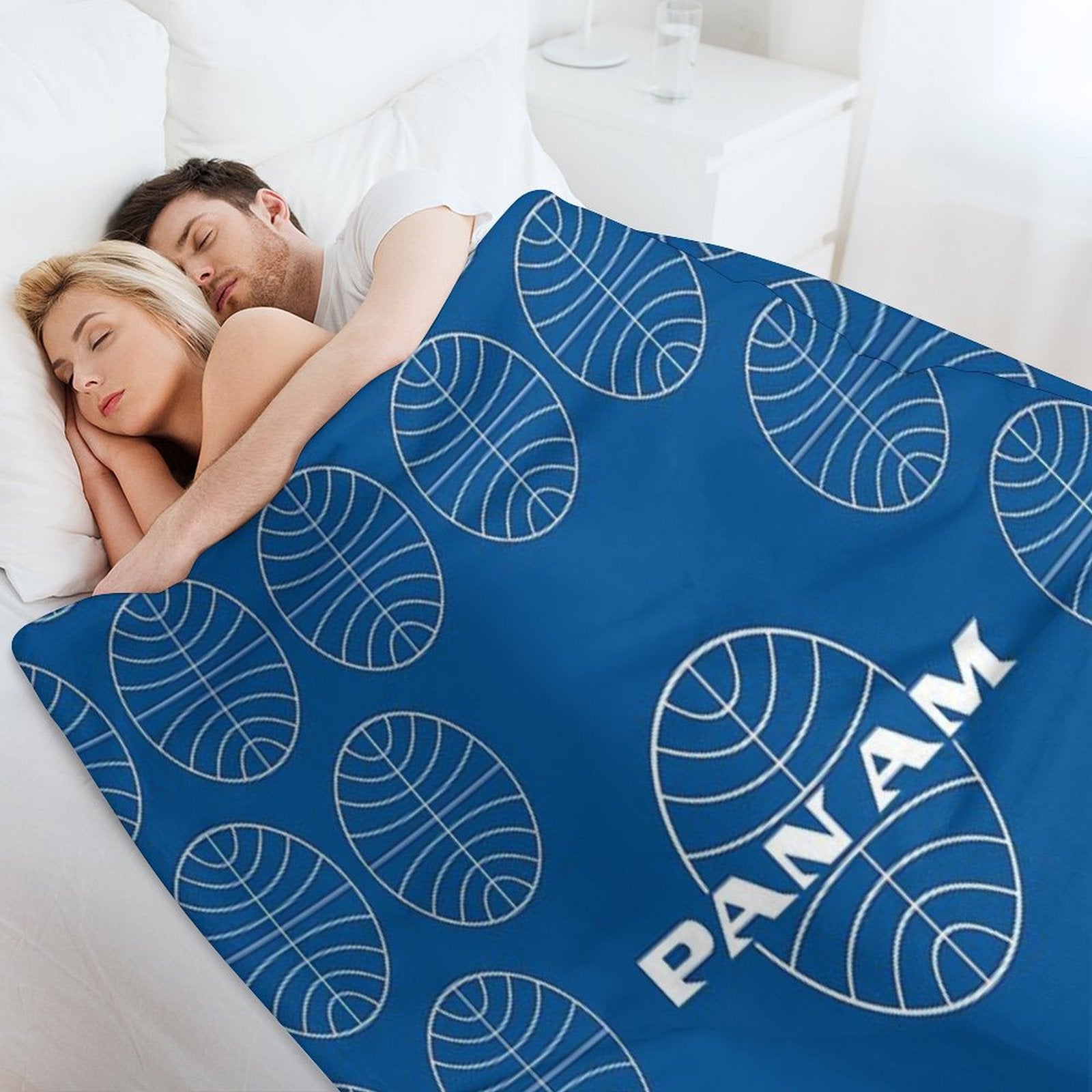 Pan Am  Pan American Airways  Classic Pattern Design Multi-functional Throw Blanket