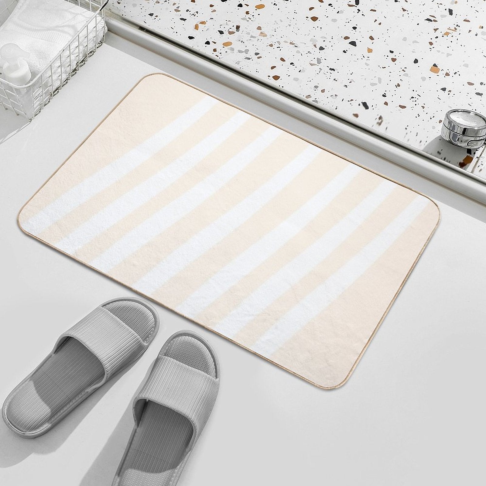 Harmony in Stripes 6, Unique  Rapid-Drying Bath Mat