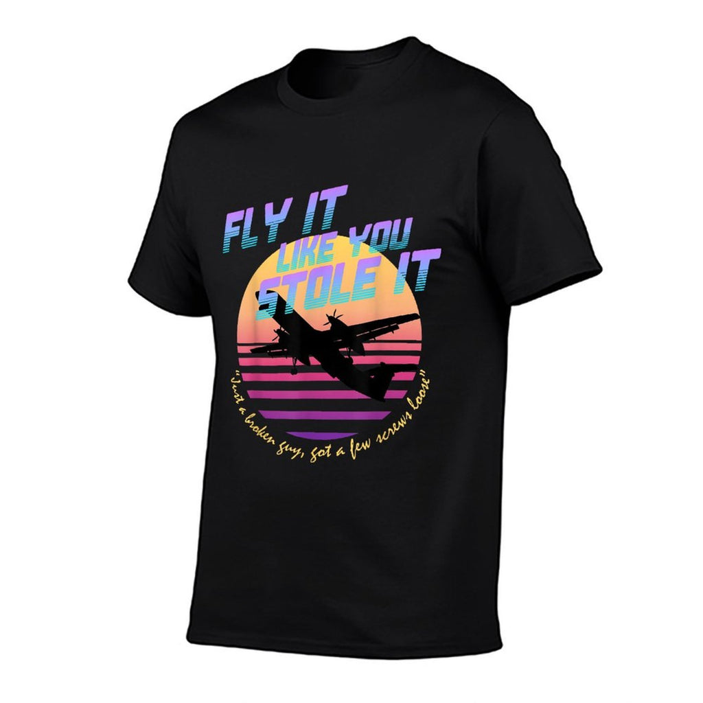 Fly It Like You Stole It - Sky King, Vaporwave, Aesthetic  Wrinkle-resistant T-Shirt