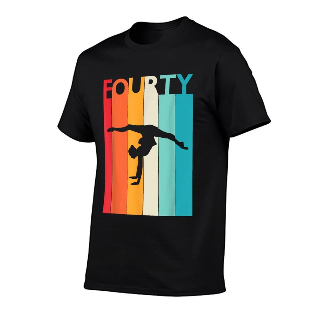 40th Birthday Gift Vintage Gymnastics for 40 Year Old  Stretchy T-Shirt