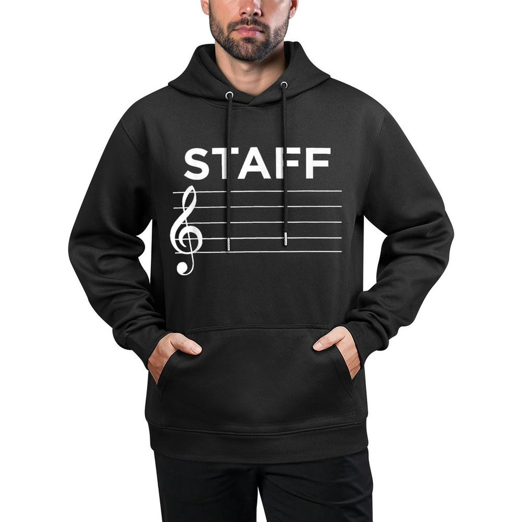 Funny Music Staff Customizable Surface Hoodie