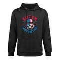 Rizz Em With The Tism Raccoon 4th of July Funny Autism Meme Machine Washable Hoodie