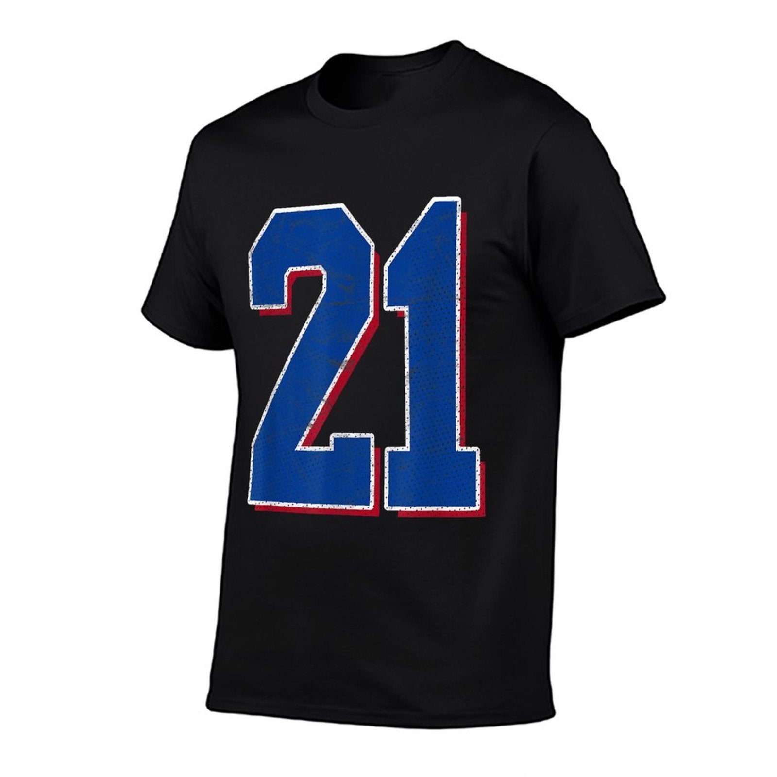Number 21 Numbered Uniform Sports Team Jersey 21st Birthday  Relaxed-fit T-Shirt
