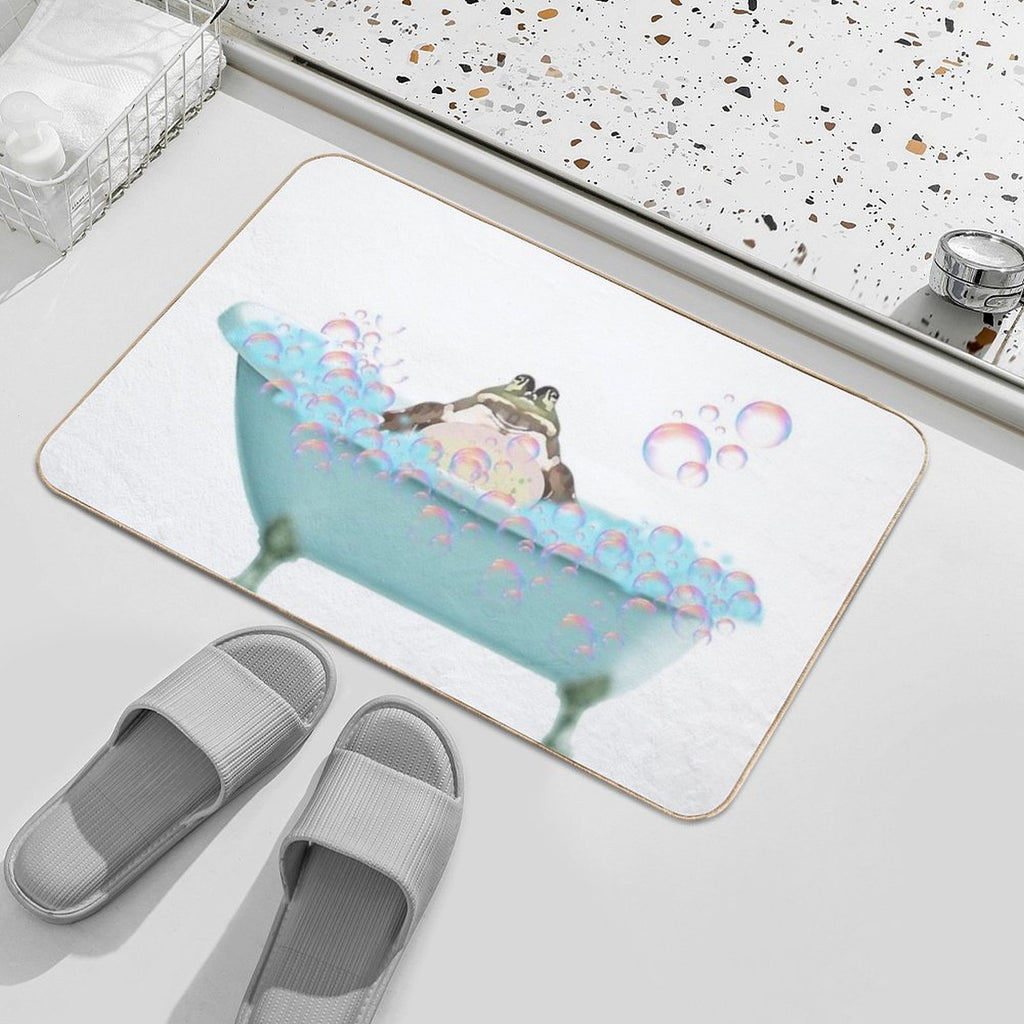 Toad Taking A Bath  Pet-Safe Bath Mat
