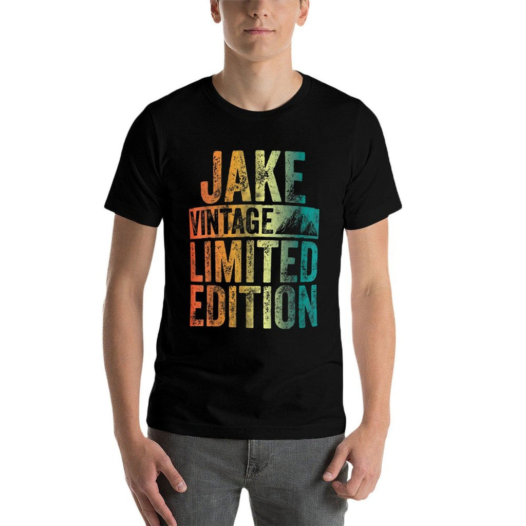 Personalized Name Jake Vintage Limited Edition  Relaxed-fit T-Shirt