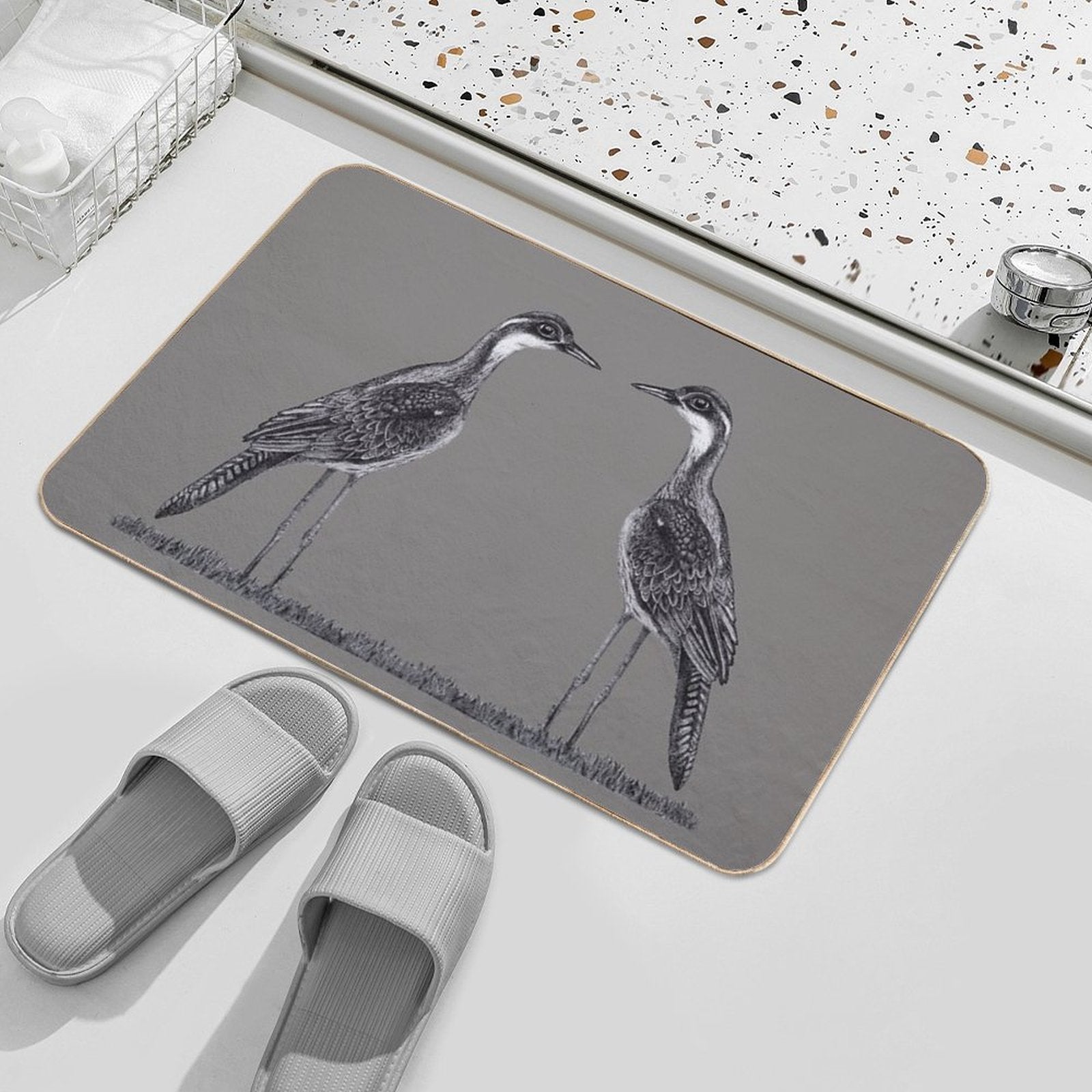 Bush Stone-Curlew Durable Bath Mat