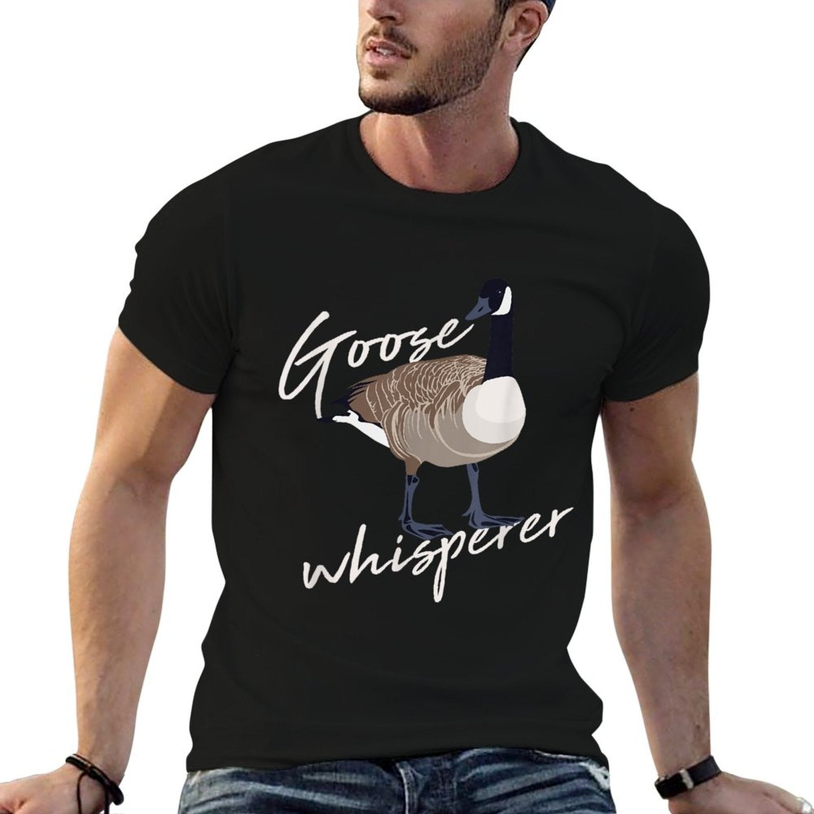 Canadian Goose Whisperer Funny Cute Bird Hunter Gift Animal  Affordable Price T-Shirt