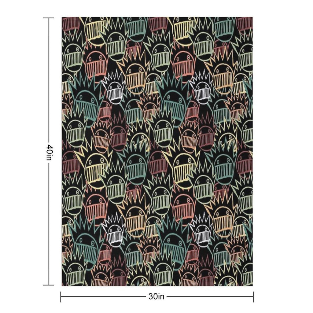 Boognish Pattern Comfort Throw Blanket