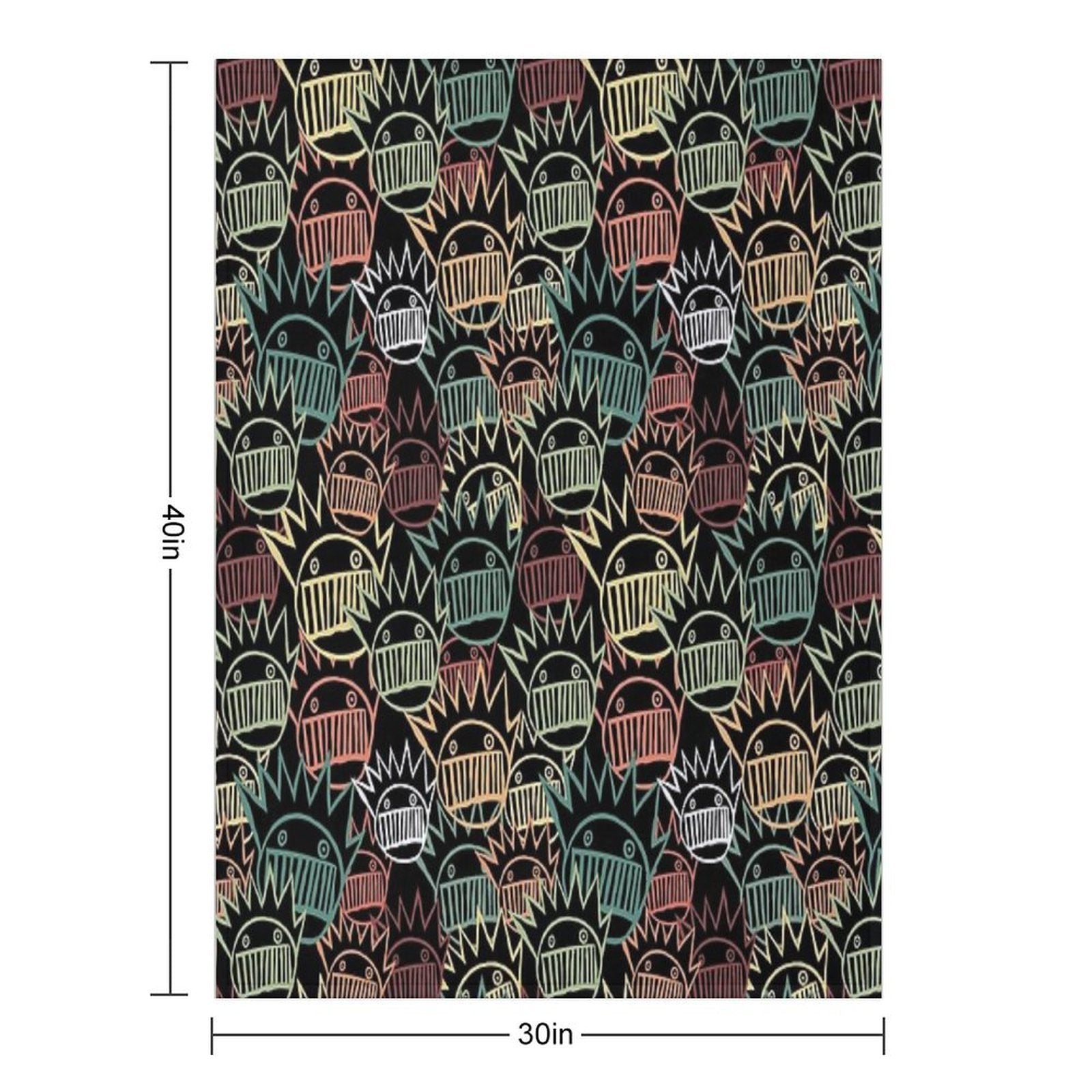 Boognish Pattern Comfort Throw Blanket
