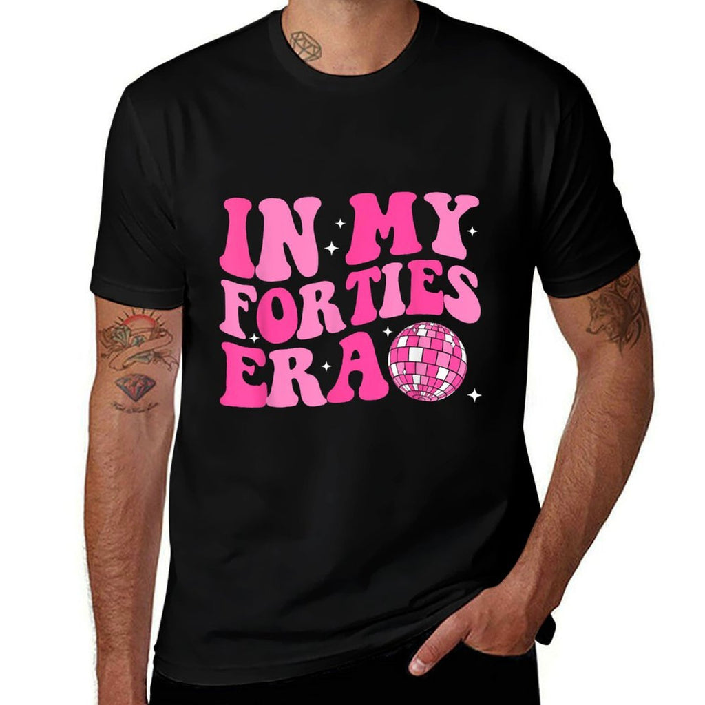 In My Forties Era Groovy Retro Happy 40th Birthday  Breathable T-Shirt