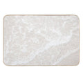 Beige And White Sand Beach  Odorless Bath Mat