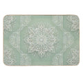 Mandala on Sage Green  Slip-Resistant Bath Mat