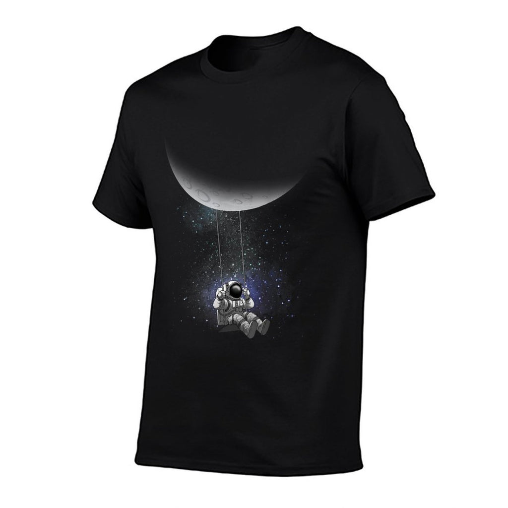 Space Themed For Men Women Outer Space Moon Galaxy Astronaut  Trendy Pattern T-Shirt