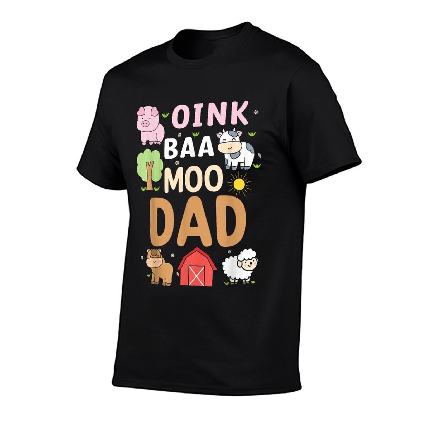 Oink Baa Moo Dad Barnyard Farm 2nd Birthday Boy Girl  Odor-resistant T-Shirt