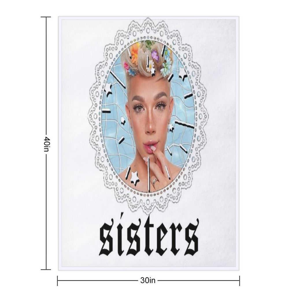 James Charles Sisters Easy Care Throw Blanket