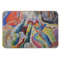 Red Chalkboard, Abstract, Wassily Kandinsky  Toxin-Free Bath Mat